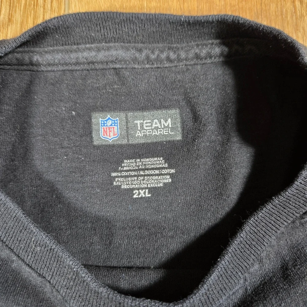 Carolina Panthers T Shirt Mens XXL Black NFL Football Graphic Tee Casual Fan - Picture 3 of 6